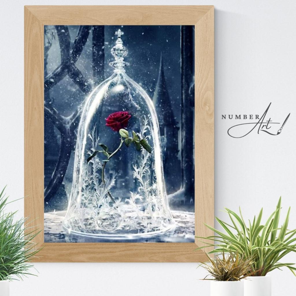 Enchanted Rose Paint By Numbers