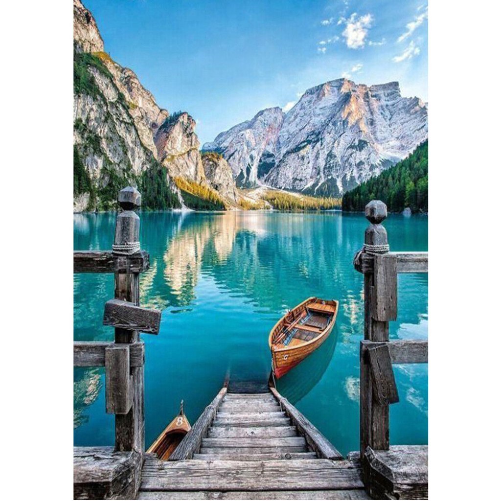 Tranquil Mountain Lake Paint by Numbers Kit - Number Art