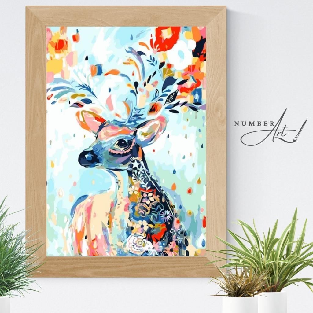 Products Abstract Deer Paint By Numbers