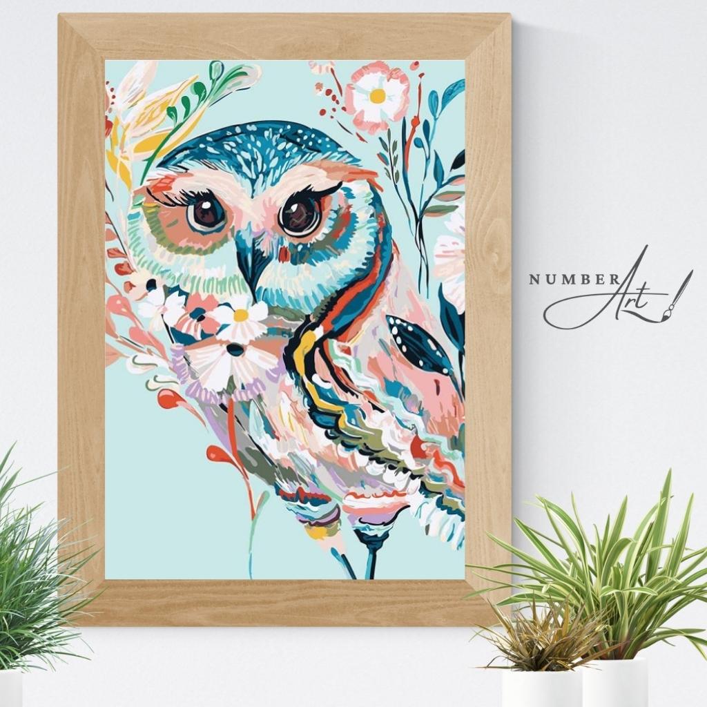 Abstract Owl Paint By Numbers