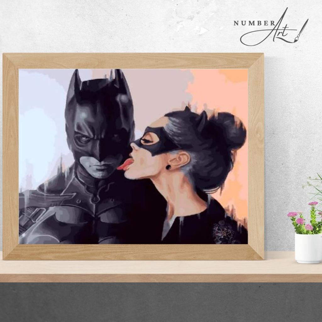 Batman & Cat Woman Paint By Numbers