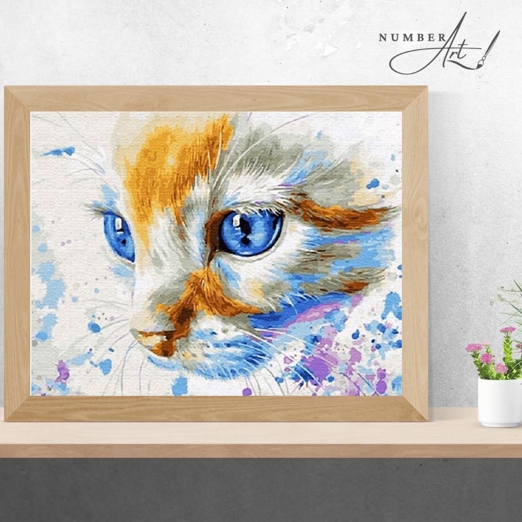 Blue Eyes Cat Paint By Numbers