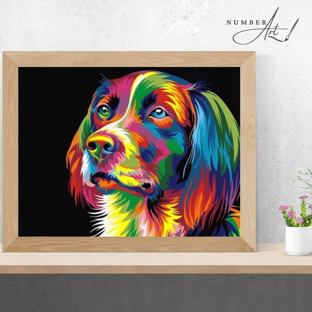 Pop Art Dog Paint By Numbers