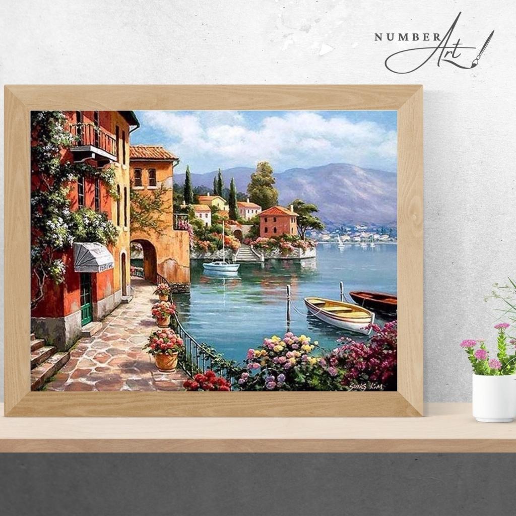 Seaside Villa In Italy Paint By Numbers