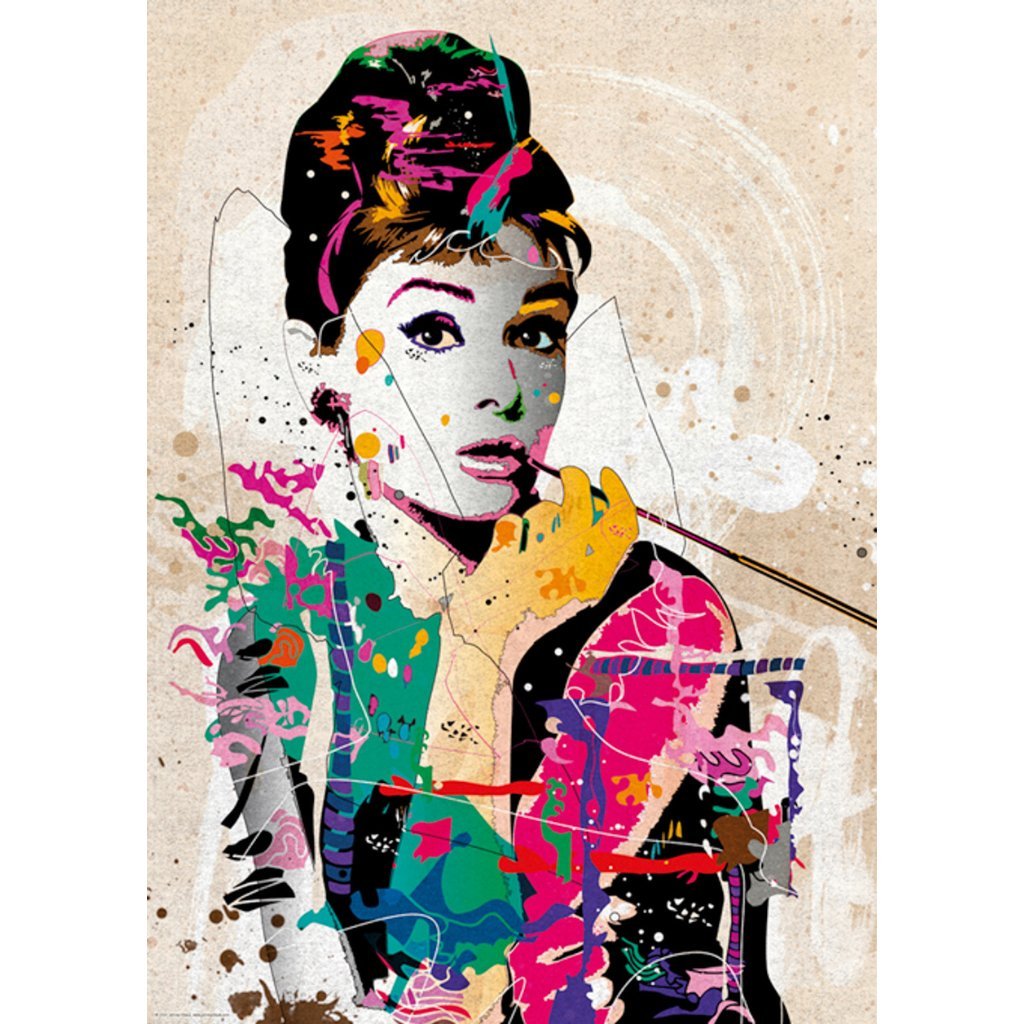 Audrey Hepburn Abstract Paint by Numbers Kit - Number Art