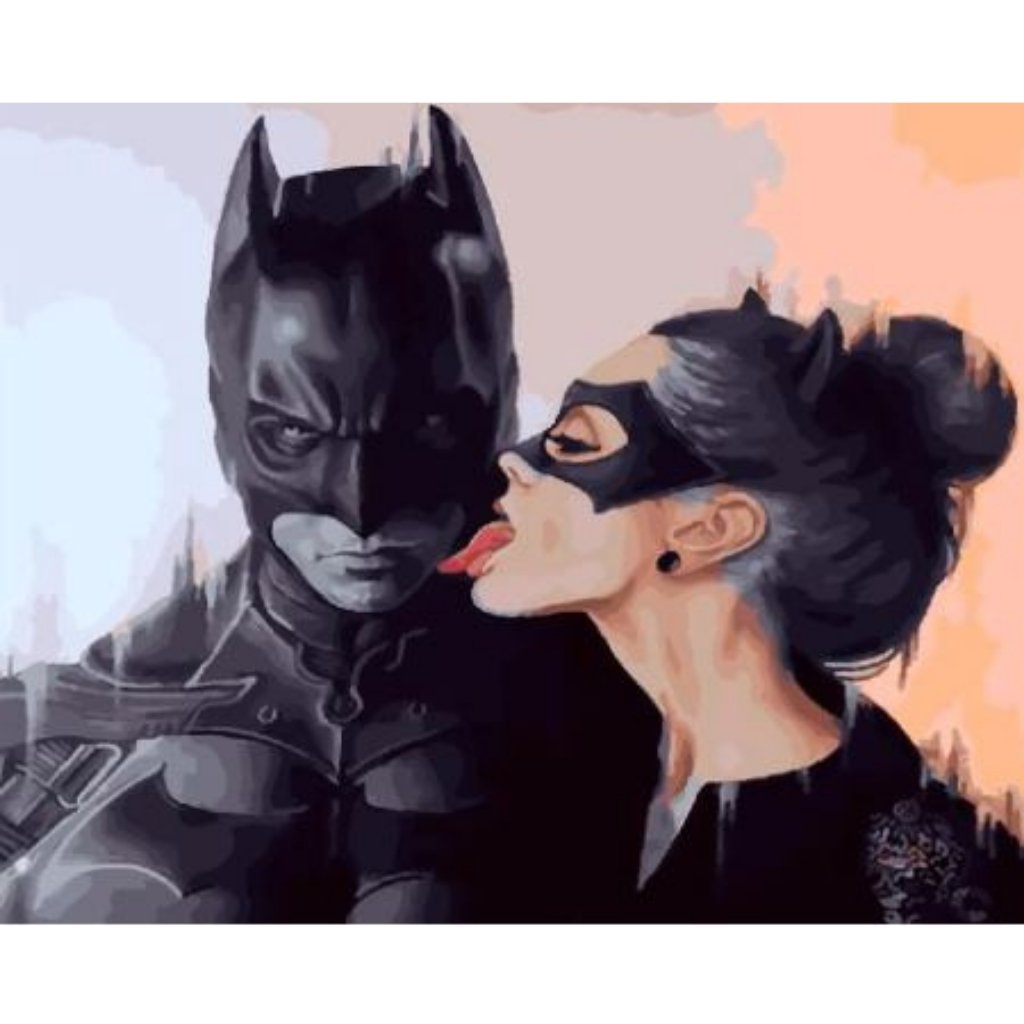 Batman & Cat Woman Paint By Numbers - Number Art