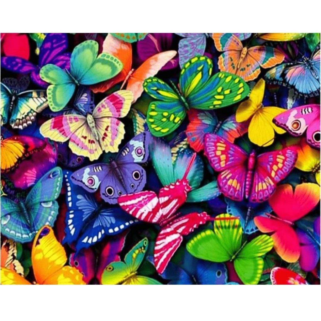 Colourful Butterflies Paint By Numbers - Number Art