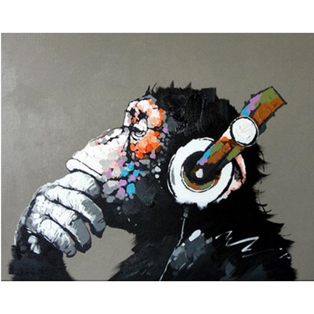 Music Monkey Paint By Numbers - Number Art