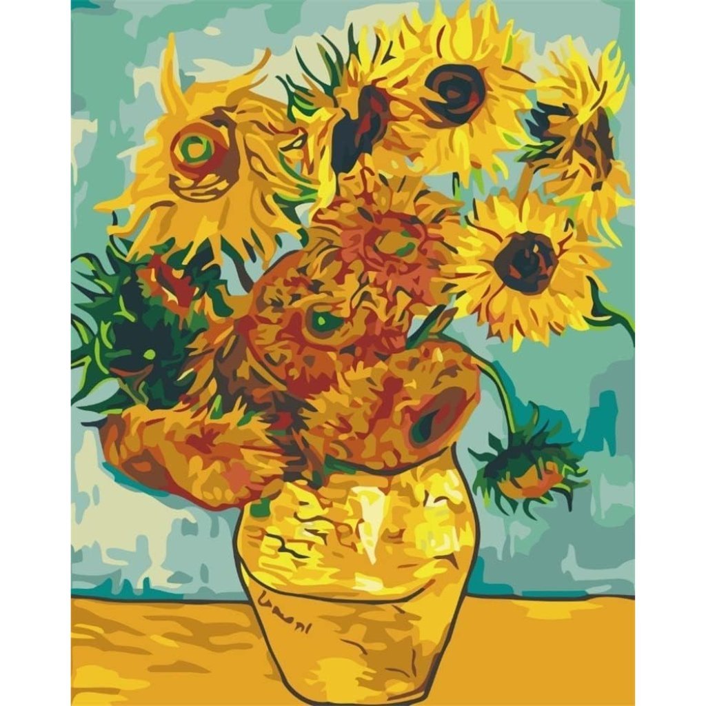 Sunflowers by Van Gogh Paint by Numbers Kit - Number Art