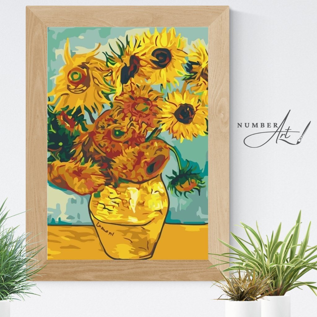 Sunflowers by Van Gogh Paint by Numbers Kit - Number Art
