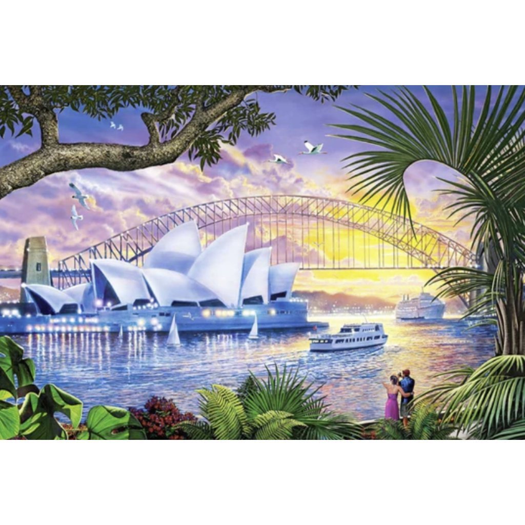 Sydney Harbour Sunset Paint by Numbers Kit - Number Art