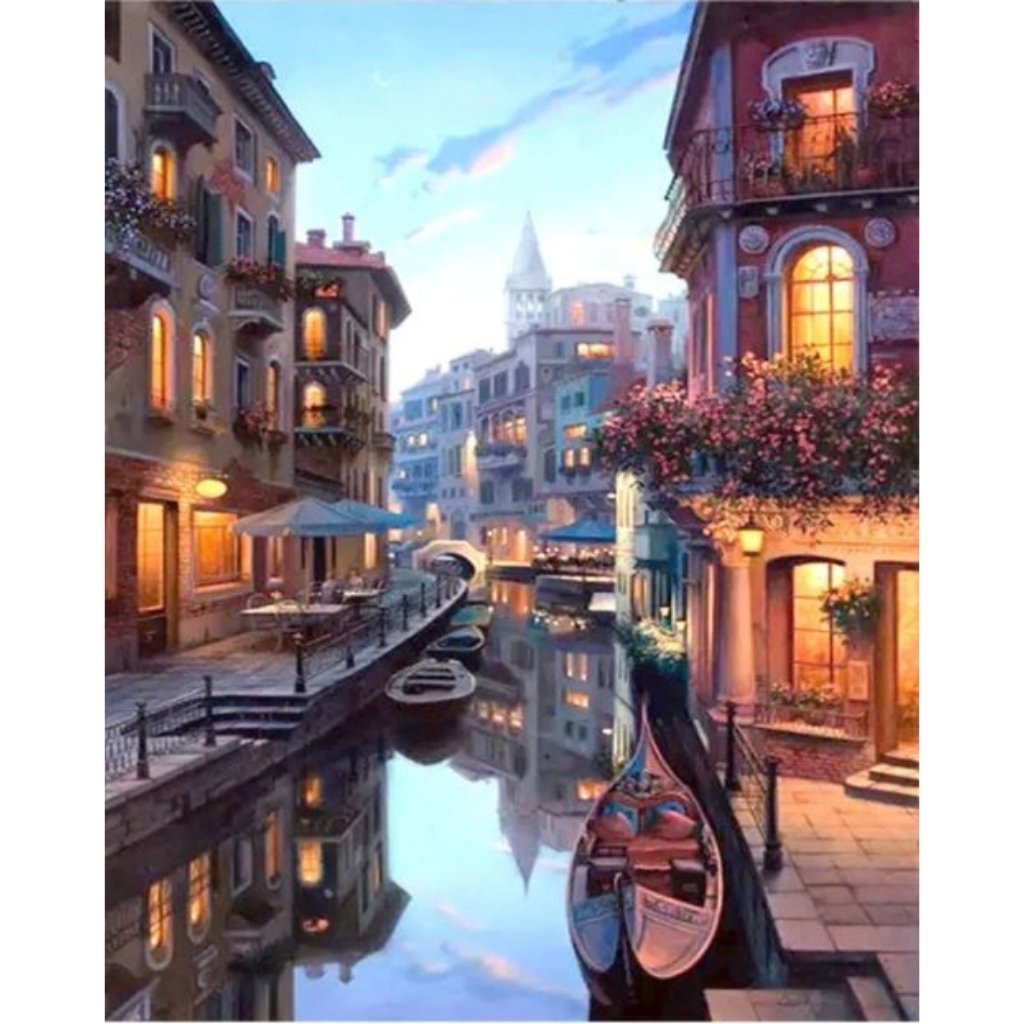 Venice Canal Paint By Numbers - Number Art